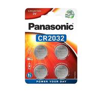 Panasonic Lot de 4 Piles Bouton au Lithium CR2032 3 V