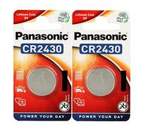 Panasonic CR2430 Lot de 2 piles 3V au lithium