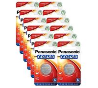 Panasonic CR2450 Lot de 12 piles bouton lithium 3 V