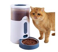 PANASONIC Distributeur de Croquettes Automatique CP-JNF01-W pour Chats & Chiens Petits, 2,8L, Connecté App, Contrôle de la Nourriture, Wi-Fi, Lavable au Lave-Vaisselle, Double Alimentation, Blanc