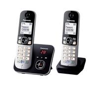 Panasonic Duo KX-TG6822FRB Téléphone Numérique sans fil DECT avec Répondeur Wi-Fi Noir