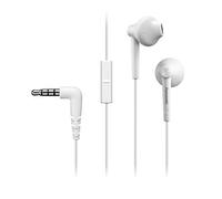 Panasonic Écouteurs intra-auriculaires RP-TCM115E-W – micro, HP 14,3 mm, Ergo Fit, blanc