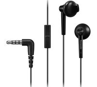 Panasonic Écouteurs RP-TCM55E-K – HP 14,3 mm, néodyme, micro prise d'appel, noir – Version française