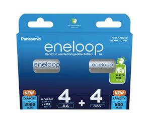 Panasonic Eneloop 4x (AA) 2000mAh + 4x (AAA) 800mAh