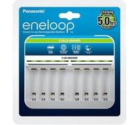 Panasonic Eneloop 52063e00 Chargeur intelligent pour batteries 1-8 Ni-MH AA/AAA Blanc G