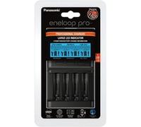 Panasonic Chargeur Eneloop 52065e00 – rapide intelligent, écran LCD, 1-4 piles Ni-MH AA/AAA, Noir