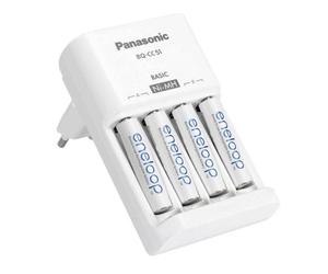 Panasonic Eneloop Chargeur 10h BQ-CC51E + 4 Piles rechargeables AA-NiMh 1900mAh