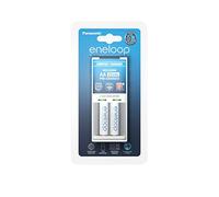 Panasonic Chargeur compact BQ-CC50 – NiMH 1–2 piles AA/AAA – 2 piles eneloop 1900 mAh, 2100 cycles