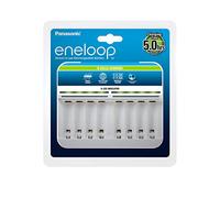 Panasonic Eneloop 52063e00 Chargeur intelligent pour batteries 1-8 Ni-MH AA/AAA Blanc G