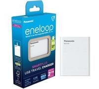 eneloop SmartPlus Travel chargeur USB, pour 1-4 piles rechargeables AA/AAA, 2.25h de temps de charge, 10 fonctions de sécurité