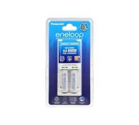 Panasonic eneloop Compact BQ-CC50 - Chargeur de batterie 10 heures - (pour 2xAA/AAA) 2 x type AA - 1900 mAh
