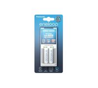 Panasonic Chargeur compact BQ-CC50 – NiMH 1–2 piles AA/AAA – 2 piles eneloop 1900 mAh, 2100 cycles