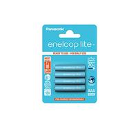 Panasonic - 4 piles AAA rechargeables Eneloop Lite 550mAh 1.2V