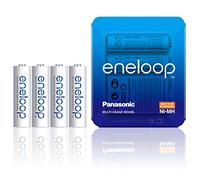 Panasonic eneloop, pile Ni-MH prête à l'emploi, AA Mignon, pack de 4, emballage utilisable comme étui de rangement, min. 1900 mAh, 2100 cycles de charge, performances élevées, pile rechargeable
