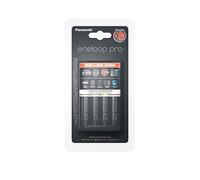 Chargeur et piles rechargeables - ENELOOP - Chargeur rapide 2h - 4 piles LR6 2500 mAh - Noir - Intérieur