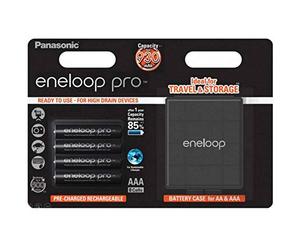 Panasonic eneloop Pro HR03 Box Micro (AAA)-Batterie Rechargeable NiMH 900 mAh 1,2 V 4St.