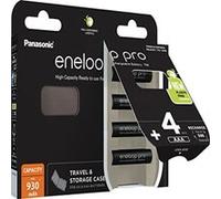 Panasonic Piles rechargeables Eneloop Pro HR03 (AAA) NiMH 930 mAh 1,2 V – Lot de 4 avec boîte
