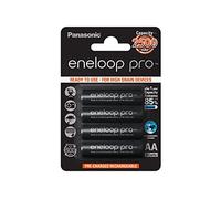 Panasonic Eneloop Pro Lot de 4 Piles Rechargeables Ni-MH AA