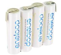 Panasonic eneloop Standard 4,8 volts Paquet d'accus côte à côte F1x4 avec jusqu'à 2000mAh