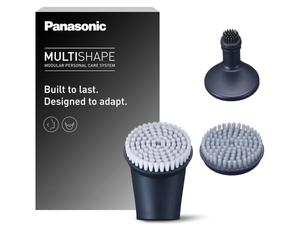 Panasonic ER-CFB1-A503 MULTISHAPE(Système Modulaire de Soins Personnels)Kit Têtes Brosses pour Visage, Brosse Exfoliante Visage, Brosse Nettoyante pour Barbe, Brosse pour Nettoyer en Profondeur, Noir