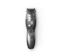 Panasonic ER-GB44-H503 Tondeuse à barbe WET&DRY pour homme avec peigne-guide, sélecteur de réglage rapide, rechargeable, acier inoxydable, longue durée de vie, lavable, 20 réglages, couleur argent