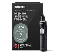 Panasonic ER-GN70-K Tondeuse à poils pour oreilles et nez pour homme avec système de nettoyage par aspiration, hypoallergénique, lame double tranchante haute performance - ER-GN70-K