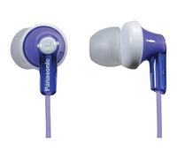Panasonic ErgoFit RP-HJE120-V Écouteurs filaires Intra-Auriculaires avec Son Dynamique cristallin et écouteurs ergonomiques sur Mesure (S/M/L), Prise Jack 3,5 mm pour téléphones et Ordinateurs