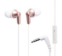 Panasonic ErgoFit RP-TCM125-N Écouteurs filaires Intra-Auriculaires avec Microphone et contrôleur d'appels, écouteurs ergonomiques sur Mesure (S/M/L), Prise Jack 3,5 mm pour téléphones et Ordinateurs