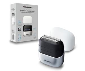 Panasonic ES-ACM3BW503 Série 700s Rasoir Compact 3 Lames, rasoir électrique utilisable à sec ou sous l'eau, capteur de barbe, étanchéité IPX7, chargeur USB-C, adaptateur d'alimentation AC USB, blanc.