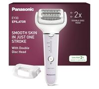 Panasonic ES-EY30-V503 Épilateur Wet et Dry, Double Disque 60 Pinces, Tête Flexible Pivotante 90°, 3 Vitesses et LED, 30 Minutes d'Autonomie, sans Fil, Épilateur, Violet