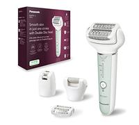 Panasonic ES-EY70-G503 Épilateur Wet et Dry, Double Disque 60 Pinces, Tête Flexible Pivotante 90°, 3 Vitesses et LED, 30 Minutes d'Autonomie, sans Fil, Épilateur, Tête de Soin des Pieds, Vert
