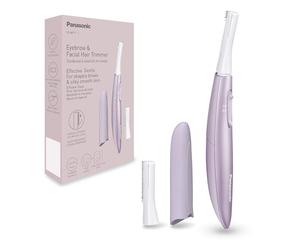 Panasonic ES-WF71-V503 Tondeuse à Sourcils et Poils du Visage pour Femmes, Forme les Sourcils, Tête Flexible, Acier Inoxydable Hypoallergénique, Batterie AAA, Lilas