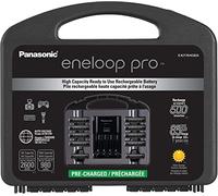 Panasonic K-KJ17KHC82A Eneloop Pro High Capacity Power Pack, 8AA, 2AAA, avec Chargeur de Batterie Individuel « avancé » et étui de Rangement en Plastique