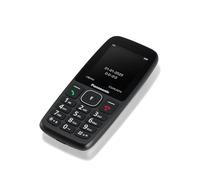 Panasonic KX-TF400EXB 4G Téléphone portable à touches conviviale, Volte, 200 heures de veille, fonction de charge USB-C, écran de 2,4 ", Bluetooth, lampe de poche LED, appareil photo, IP44 étanche