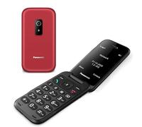 Panasonic Téléphone 4G KX-TF600 – VoLTE, 290 h veille, Écran 2,8", USB-C, Bluetooth, IP44, Rouge