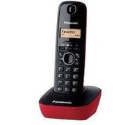Panasonic KX-TG1611 - Téléphone sans fil avec ID d'appelant - DECT - (conférence) à trois capacité d'appel - rouge Rouge G