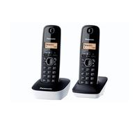Panasonic KX-TG1612 Téléphone DECT Identification de l'appelant Noir, Blanc