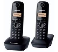 Panasonic Cordless Dect Phone Duo KX-TG1612BLH Noir