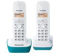 PANASONIC KX-TG1612FRC Duo Téléphone Sans Fil Sans Répondeur - Blanc et Bleu