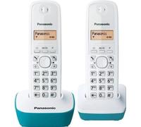 Panasonic KX-TG1612FRC | Téléphone Duo sans fil DECT sans répondeur, Bleu