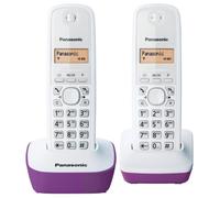 Panasonic KX-TG1612FRF téléphone Téléphone DECT Identification de l'appelant Violet, Blanc