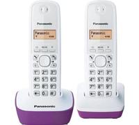 Panasonic KX-TG1612FRF | Téléphone Duo sans fil DECT sans répondeur, Pourpre