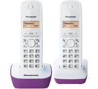Panasonic KX-TG1612FRF | Téléphone Duo sans fil DECT sans répondeur, Pourpre