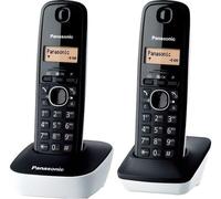 Panasonic KX-TG1612FRW | Téléphone Duo sans fil DECT sans répondeur Blanc