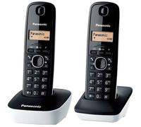 Panasonic KX-TG1612 Téléphone DECT Identification de l'appelant Noir, Blanc