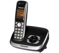 Panasonic KX-TG6521, Téléphone DECT, Haut-parleur, 100 entrées, Nom et identification de l'appelant, Noir