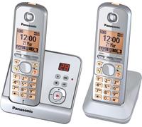 Panasonic KX-TG6722 Téléphone sans fil, répondeur, affichage du numéro de l'appelant, 15h de temps de conversation, 7 jours de veille, fonction mains libres