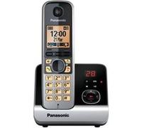 Panasonic KX-TG6722GB - Téléphone sans fil - système de répondeur avec ID d'appelant - DECT - noir + combiné supplémentaire Noir G