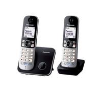 Panasonic KX-TG6812FRB téléphone Téléphone DECT Identification de l'appelant Noir, Argent