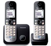 Panasonic KX-TG6812FRB téléphone Téléphone DECT Identification de l'appelant Noir, Argent
